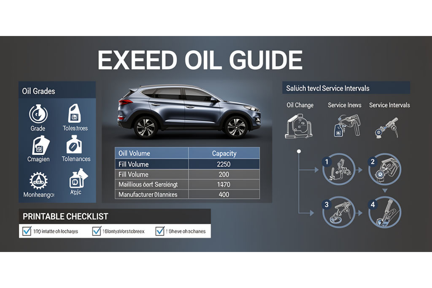 Масло для Exeed — регламенты, объёмы и как менять