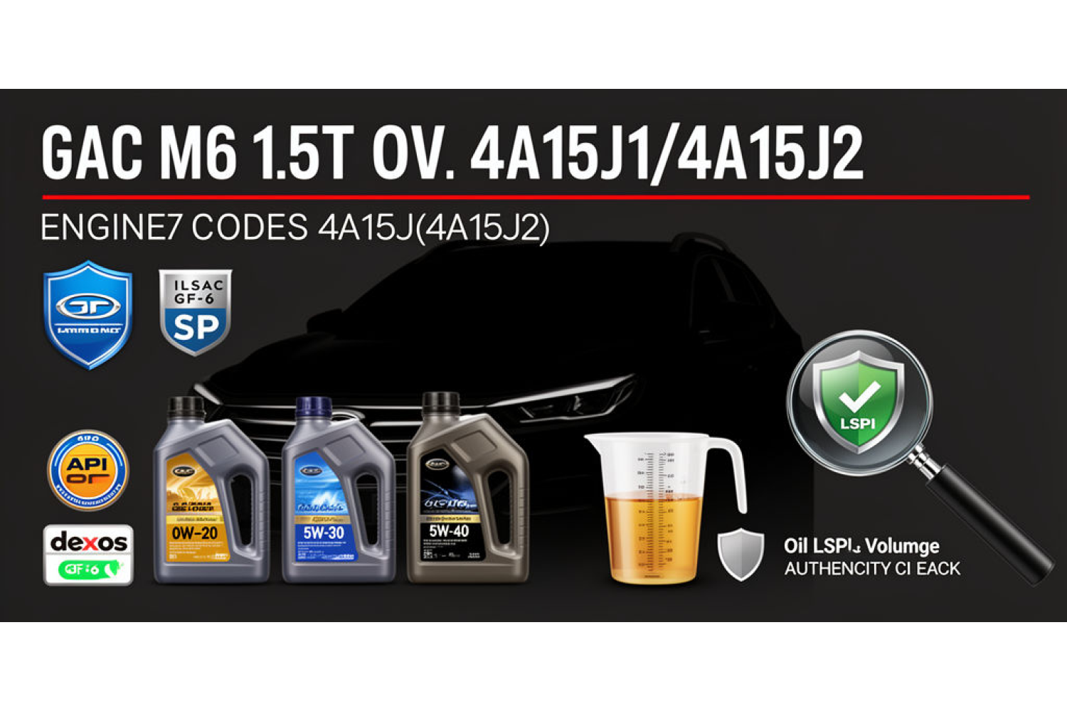 GAC M6 (1.5T) — какое масло заливать: вязкость, допуски, объём и практические советы
