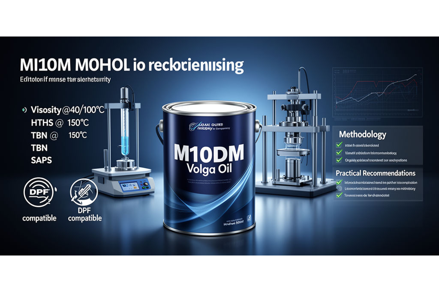 М10ДМ (Волга Ойл) — полный тест, спецификация и совместимость (HTHS, TBN, DPF)