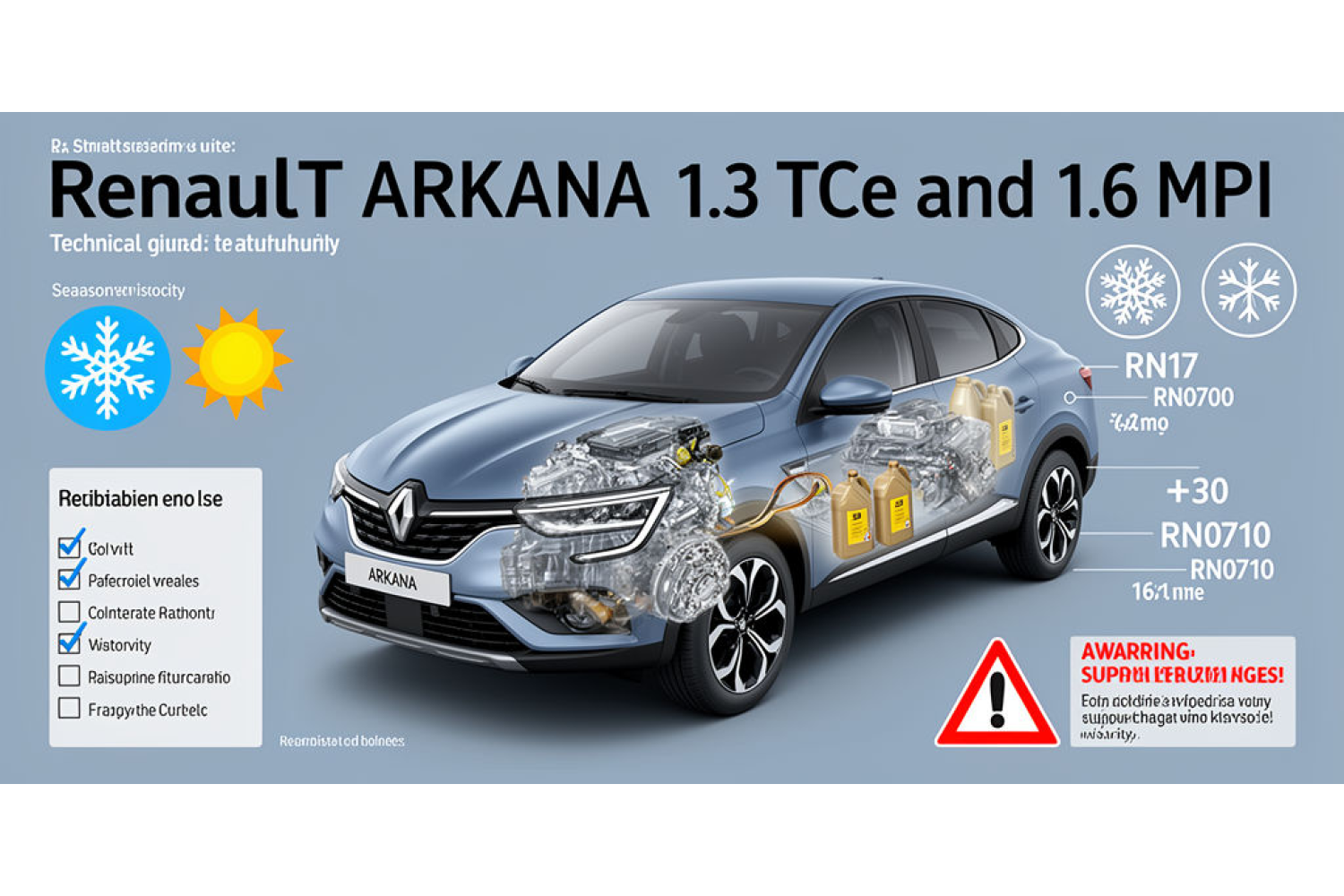 Масло для Renault Arkana: какие допуски и вязкость выбирать (практическое руководство)