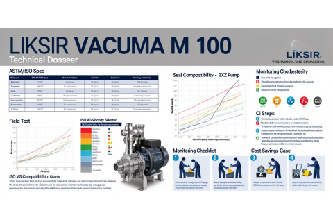 LIKSIR VACUMA M 100 — масло для вакуумных насосов 2XZ: спецификация, испытания и подбор вязкости