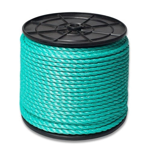 Канат полистиловый крученый 3-х прядный 20 мм. бухта 220м. (зеленый) купить в Южно-Сахалинске с доставкой