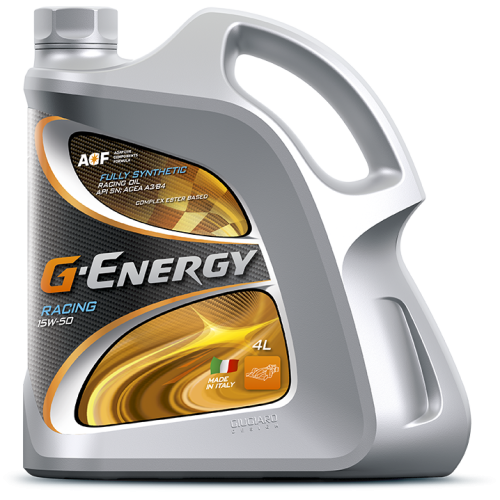 Моторное масло G-Energy Racing, 15W-50, 4 л, синтетика купить в Южно-Сахалинске с доставкой