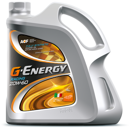 Моторное масло G-Energy Racing, 20W-60, 4 л, синтетика купить в Южно-Сахалинске с доставкой