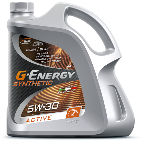 Моторное масло G-Energy Synthetic Active, 5W-30, 4 л, синтетика купить в Южно-Сахалинске с доставкой