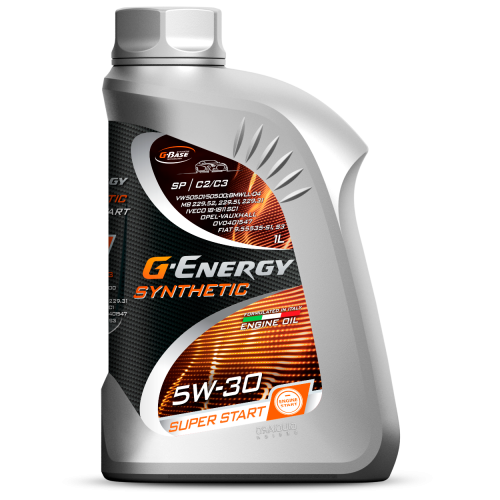 Моторное масло G-Energy Synthetic Super Start, 5W-30, 1 л, синтетика купить в Южно-Сахалинске с доставкой