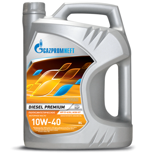 Грузовое масло Gazpromneft Diesel Premium, 10W-40, 5 л, полусинтетика купить в Южно-Сахалинске с доставкой