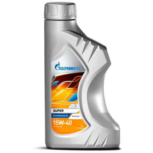 Моторное масло Gazpromneft Super, 15W-40, 1 л, минеральное купить в Южно-Сахалинске с доставкой