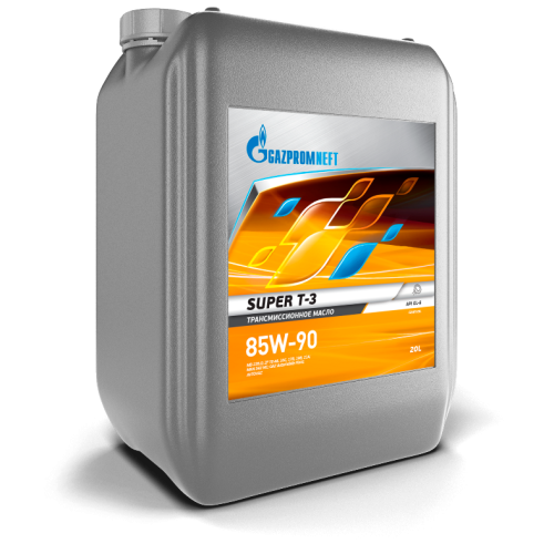 Трансмиссионное масло Gazpromneft Super T-3, 85W-90, 20 л, минеральное купить в Южно-Сахалинске с доставкой