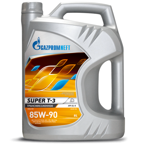 Трансмиссионное масло Gazpromneft Super T-3, 85W-90, 5 л, минеральное купить в Южно-Сахалинске с доставкой
