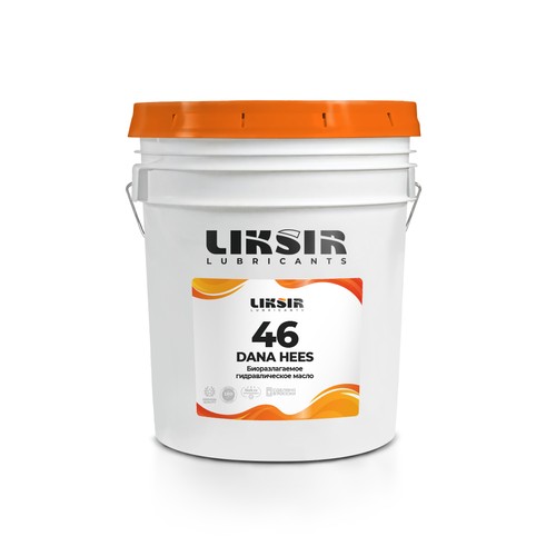 Гидравлическое масло Liksir Dana Hees ISO VG: 46, 20 л, синтетика купить в Южно-Сахалинске с доставкой