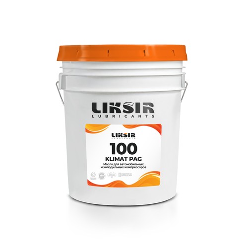 Компрессорное масло Liksir Klimat PAG ISO VG: 100, 20 л, синтетика купить в Южно-Сахалинске с доставкой