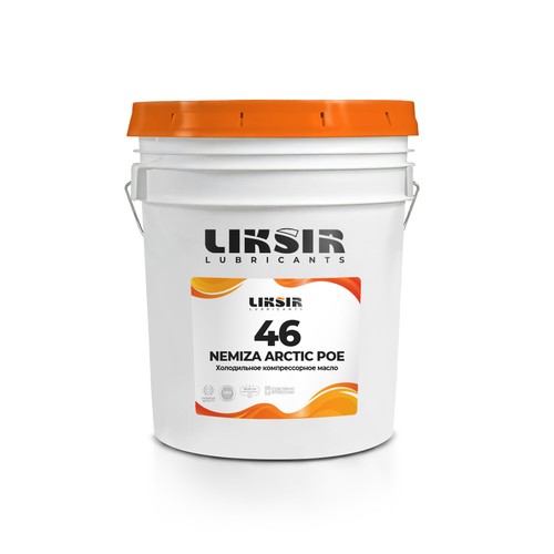 Масло для компрессоров холодильных установок Liksir Nemiza Arctic POE ISO 46, 20 л, синтетика купить в Южно-Сахалинске с доставкой