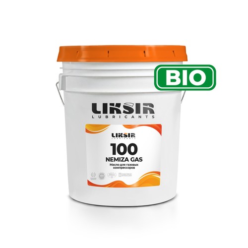 Компрессорное масло Liksir Nemiza Gas ISO VG: 100, 20 л, синтетика купить в Южно-Сахалинске с доставкой