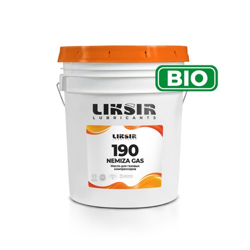 Компрессорное масло Liksir Nemiza Gas ISO VG: 190, 20 л, синтетика купить в Южно-Сахалинске с доставкой
