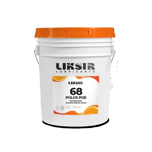 Масло для компрессоров холодильных установок Liksir Polus POE ISO 68, 20 л, синтетика купить в Южно-Сахалинске с доставкой