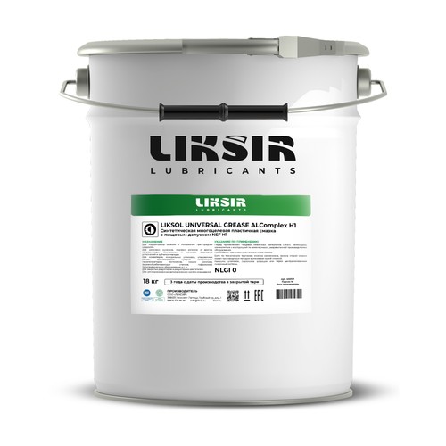 Смазочно-охлаждающая жидкость Liksir Universal Grease ALComplex H1 NLGI 2, 400 гр купить в Южно-Сахалинске с доставкой