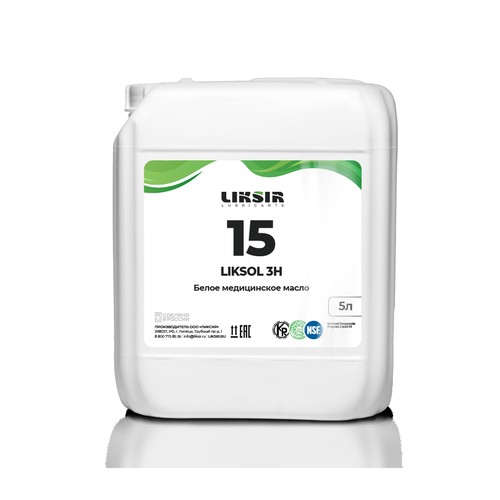 Пищевое масло Liksir White Oil NSF 3H ISO 15, 5 л, минеральное купить в Южно-Сахалинске с доставкой