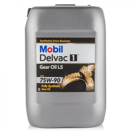 Трансмиссионное масло Mobil Delvac 1 Gear Oil LS, 75W-90, 20 л, синтетика купить в Южно-Сахалинске с доставкой