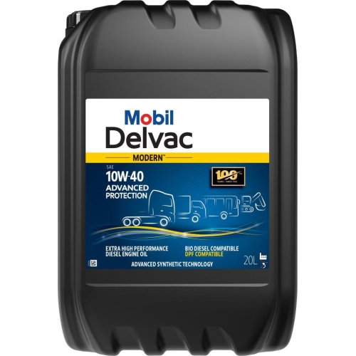 Грузовое масло Mobil Delvac Modern, 10W-40, 20 л, синтетика купить в Южно-Сахалинске с доставкой
