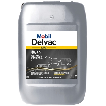 Грузовое масло Mobil Delvac Ultra Ultimate Protection V2, 5W-30, 20 л, синтетика