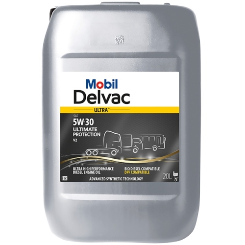 Грузовое масло Mobil Delvac Ultra Ultimate Protection V2, 5W-30, 20 л, синтетика купить в Южно-Сахалинске с доставкой