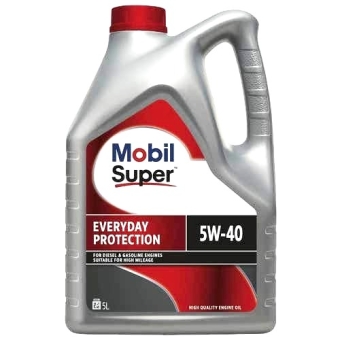 Моторное масло Mobil Super Everyday Protection, 5W-40, 4 л, синтетика