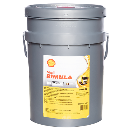 Дизельное моторное масло SHELL Rimula 10W-30, 20 л, минеральное купить в Южно-Сахалинске с доставкой