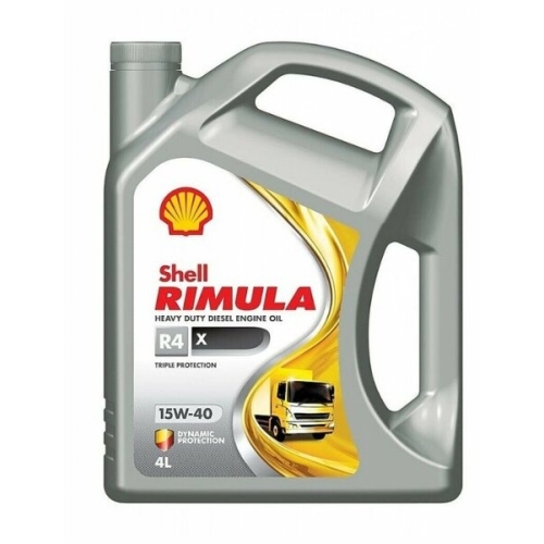 Дизельное моторное масло SHELL Rimula 15W-40, 4 л, минеральное купить в Южно-Сахалинске с доставкой