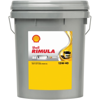 Дизельное моторное масло SHELL Rimula 15W-40, 20 л, минеральное