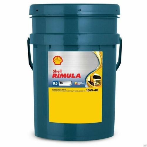 Дизельное моторное масло SHELL Rimula 10W-40, 20 л, синтетика купить в Южно-Сахалинске с доставкой