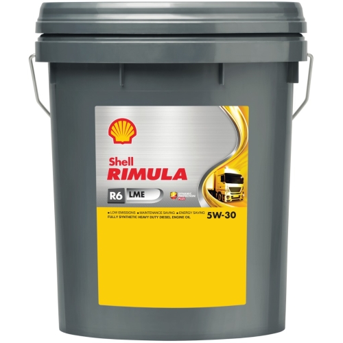 Дизельное моторное масло SHELL Rimula 5W-30, 20 л, синтетика купить в Южно-Сахалинске с доставкой