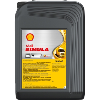 Дизельное моторное масло SHELL Rimula 10W-40, 20 л, синтетика