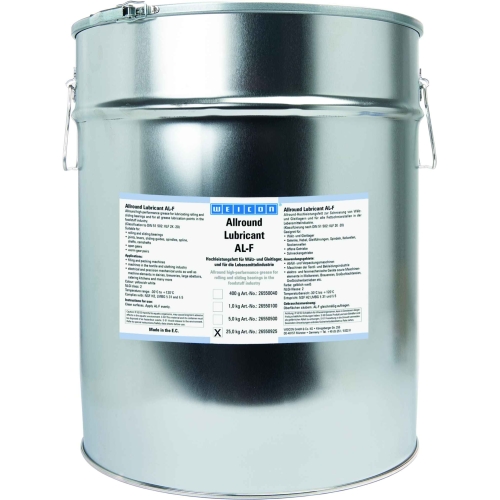 Жировая, пищевая смазка для вращающихся и скользящих поверхностей WEICON AL-F, 25 кг купить в Южно-Сахалинске с доставкой