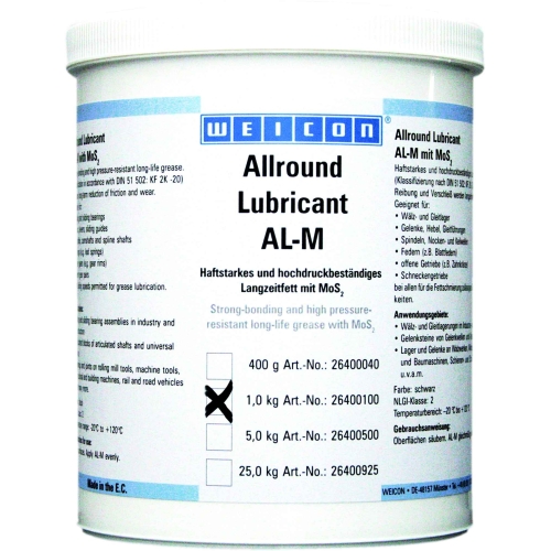 Высокоэффективная жировая смазка WEICON AL-M, 1 кг купить в Южно-Сахалинске с доставкой