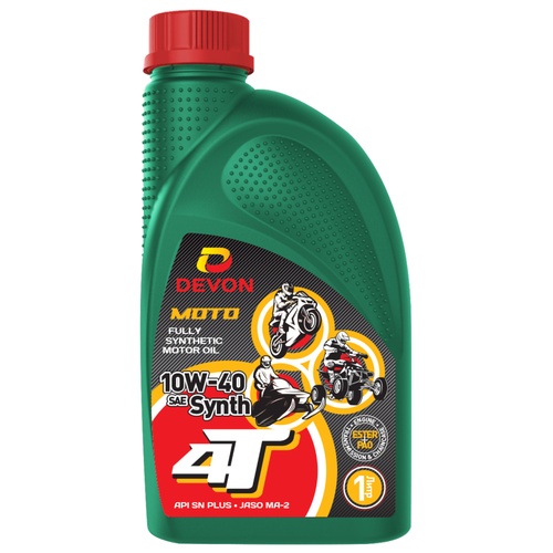 Моторное масло Devon 4T Synth 10W-40, 1 л, синтетика купить в Южно-Сахалинске с доставкой