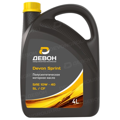 Моторное масло Devon Sprint SL/CF 10W-40, 1 л, синтетика купить в Южно-Сахалинске с доставкой