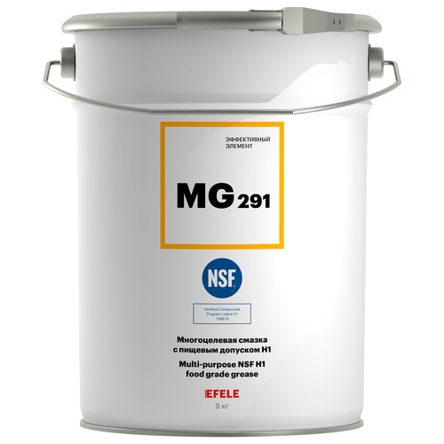 Пищевая смазка Efele MG-291, 18 кг, минеральная купить в Южно-Сахалинске с доставкой