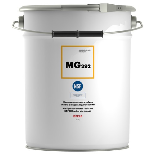 Пищевая смазка Efele MG-292 NLGI 2, 180 кг, синтетика купить в Южно-Сахалинске с доставкой