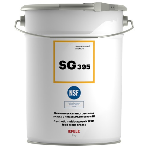 Пищевая смазка Efele SG-395 NLGI 1,5, 180 кг, синтетика купить в Южно-Сахалинске с доставкой