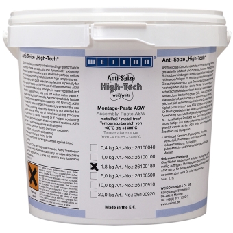 Антикоррозионная паста WEICON Anti-Seize High-Tech, 1,8 кг
