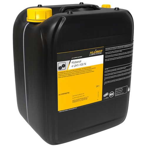 Пищевое масло KLUBER Kluberoil 4 UH1 - 100N ISO VG: 100, 20 л, синтетика купить в Южно-Сахалинске с доставкой