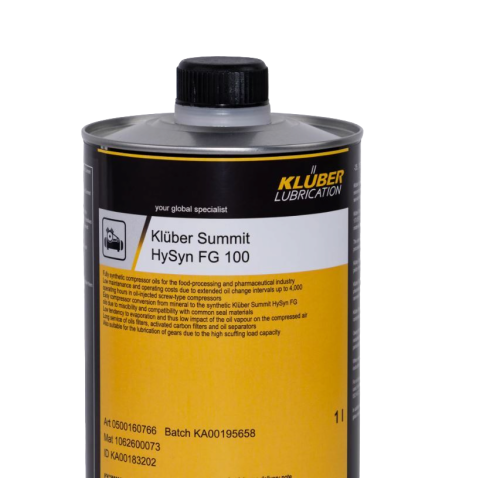 Компрессорное масло KLUBER Summit ISO VG: 100, 1 л, синтетика купить в Южно-Сахалинске с доставкой